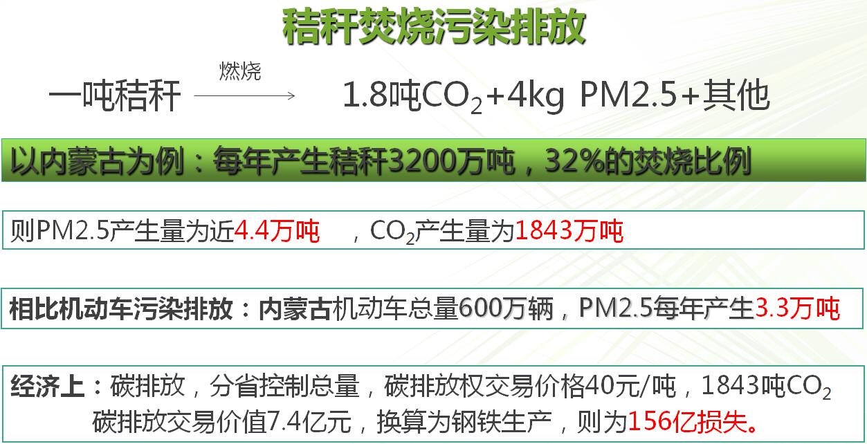 秸秆焚烧污染排放